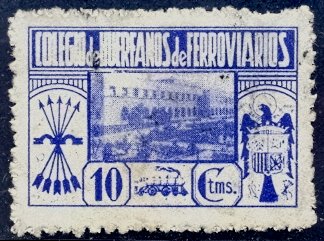 Huerfanos de Ferrocarriles sellos postales stamps Spain Railway Orphans Charity Civil War